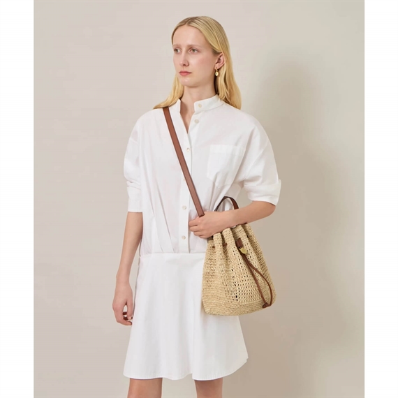 Mulberry Crochet Bucket Natural